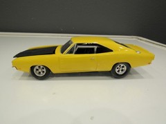 1969 Mopar Dodge Charger tubbed custom Car model Kit 1/25 Built vintage