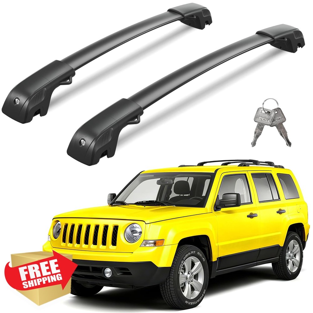 Wonderdriver Lockable Roof Rack Cross Bars Jeep Patriot 07-17