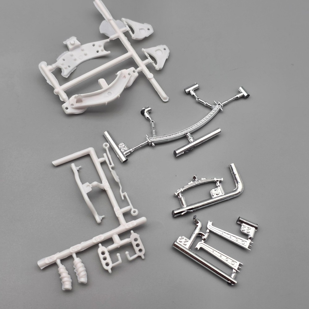 AMT 1/25 1955 55 Chevy Nomad Parts Kitbash Chrome Drag Front Suspension