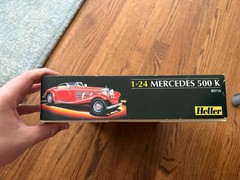 NEW IN BOX! Heller 1/24 Mercedes 500K Special Roadster Model Kit