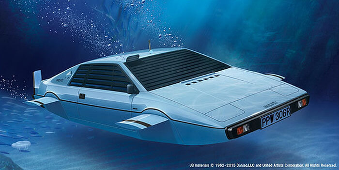 James Bond 007 Lotus Esprit S1 Submarine Car 1/24 Model Kit 181FU07