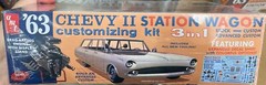 AMT 1201 1963 Chevy II Station Wagon w/Trailer kit 1/25 McM FS