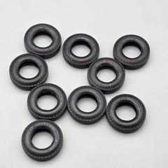 AMT 1/25 Watkins Fruehauf Reefer Parts Kit Bash Rubber Firestone Tires