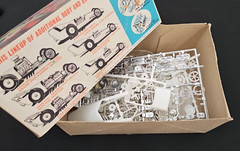 Vintage Model Kit – AMT Double Dragster Kit – Open Rail & Fiat Coupe – Unbuilt