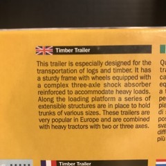ITALERI 3868 TIMBER TRAILER MODEL KIT-NIB-1:24 SCALE