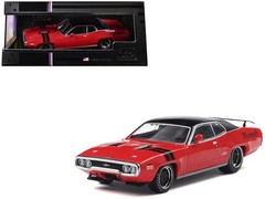 IXO IA43005 1/43 1971 Plymouth GTX Rally Red with Black Top and