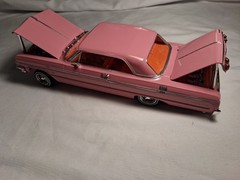 revell 1964 Impala SS 1/24 scale Model done lowrider style ready for display!!!