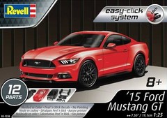 Revell 1/25 2015 Ford Mustang GT Red Plastic Model Kit