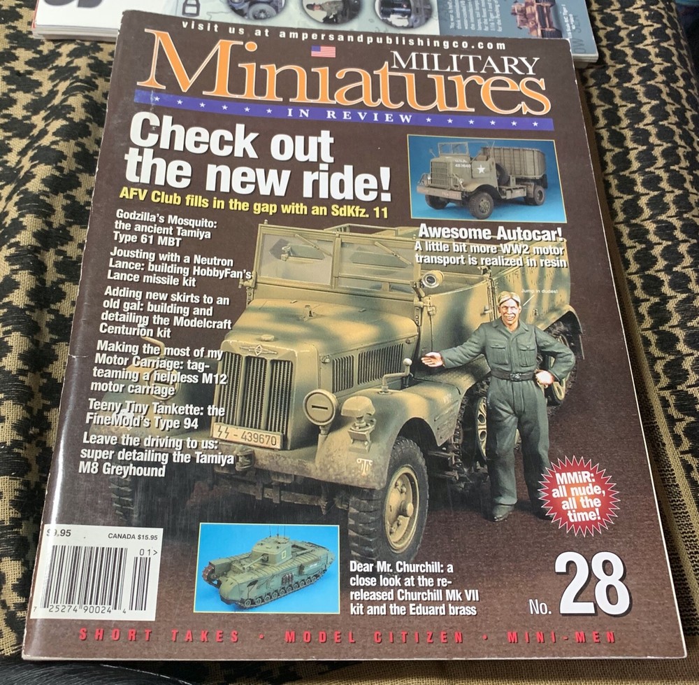MMIR #28 Sdkfz 11 Type61 LANCE M12 M8 AUTOCAR Military Miniatures In Review