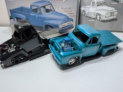 ✨2 TRUCKS✨ AMT/ERTL • 1953 Ford F-100 Pickup Truck • Model Kit #6467 • 1:25