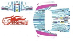 #4 GOOD SMILES Anime BMW Z4 1/24th – 1/25th Scale Decals