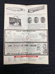 AMT 1961 Lincoln Continental 4 Door Sedan Hardtop K421 Instructions Original