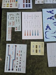 DECAL SHEET LOT 1/25 scale