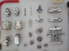 Vintage Assortment of Model Junkyard Parts & Vintage Directions