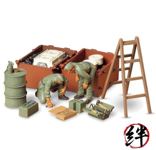 Tamiya 1/35 Military Miniature No.180 German Army Tank Crew Engine 35180
