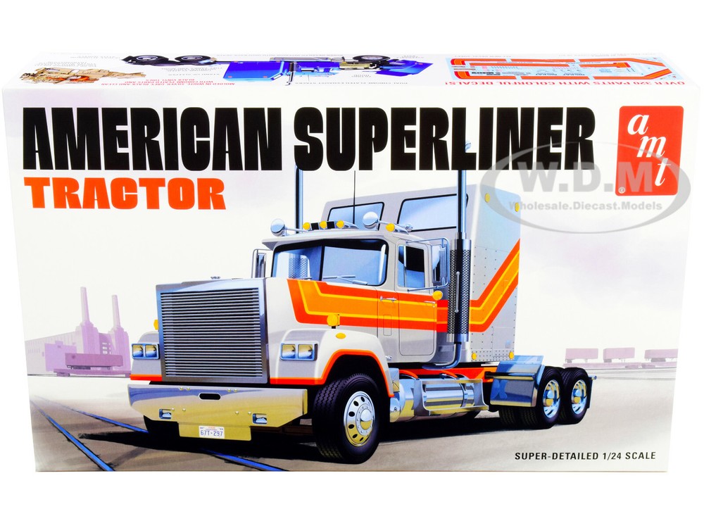 SKILL 3 MODEL KIT AMERICAN SUPERLINER SEMI TRACTOR 1/24 SCALE BY AMT AMT1235