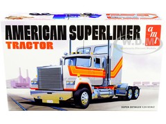 SKILL 3 MODEL KIT AMERICAN SUPERLINER SEMI TRACTOR 1/24 SCALE BY AMT AMT1235