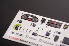 Kelik K35020 Kozak-2 Ukrainian MRAP interior/exterior 3D decals for ICM kit 1/35