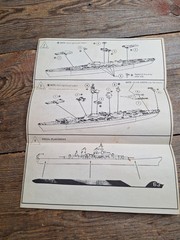 MPC U.S.S. Missouri Profile Waterline Series 1/1200 Scale Model Directions