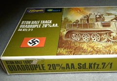 Hasegawa / Mini Craft 1/72 scale 8 Ton Half Track Quadruple 20mm -complete kit-