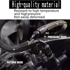 25Inch AN6 Power Steering Pump Hose Kit Compatible with Chevy C10 Connects GM Ty