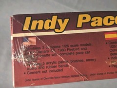 Vintage 1/25 MPC ERTL INDY PACE CAR SET CORVETTE CAMARO FIREBIRD NOS SEALED 1987