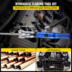 Hydraulic Flaring Tool Kit, 32 PCS 45° Double/Brake Repair Brake Flaring Tools,