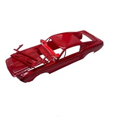 AMT 1968 Ford Shelby GT-500 1/25 Model Kit – Red Body Painted, Parts Only