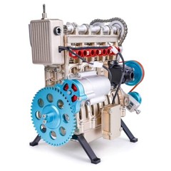 SKILL 4 MODEL KIT 4-CYLINDER DIECAST ENGINE BY MOTOR CITY CLASSICS 99001