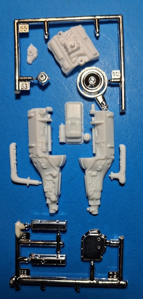 GM 4.1L ENGINE PARTS – 84 CADILLAC LOWRIDER – REVELL 4991 – MODEL CAR KIT LOT