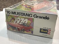 REVELL 1970 MUSTANG GRANDE ORIGINAL FACTORY SEALED KIT! #H1212 CIRCA 1970! VMCP!