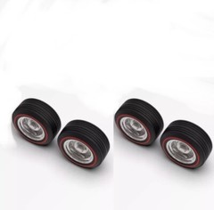 1:12 Set Of 4 Deep Chevy Rally wheels On Redline tires.