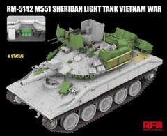 RYEFIELD MODEL RFM RM-5142 1/35 M551 Sheridan Light Tank Vietnam War
