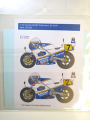 Decalpool Decal Sheet 1/12 Honda NS500 Rothmans #2/7 W. Gardner 500GP ’85 DP036