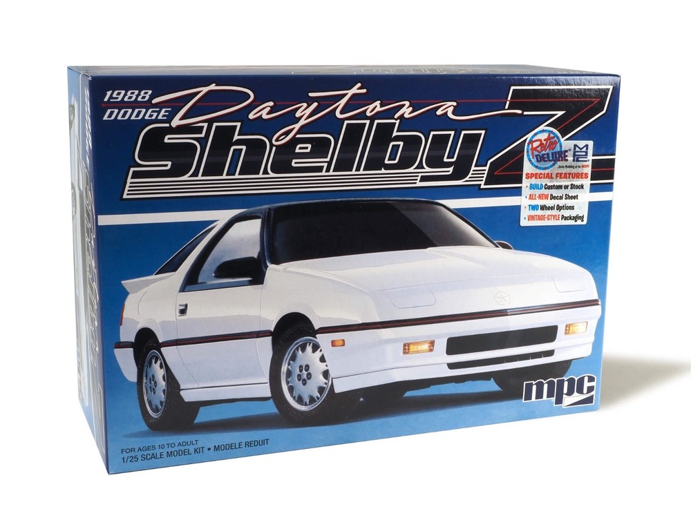 MPC 1/25 Scale 1988 Dodge Shelby Daytona Plastic Model Kit MPC1009
