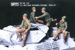 Hobby Fan 1/35 HF-529 WWII US M10 Tank Infantry – 4 Figures