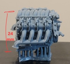 1/24 1/25 Scale LS Engine W/ Accesory Belt For Model Car LS Swap