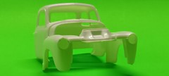 50 1950 Chevy 3100 Pickup Truck 1/25 AMT Cab Body Interior Tub Bench Seat Dash