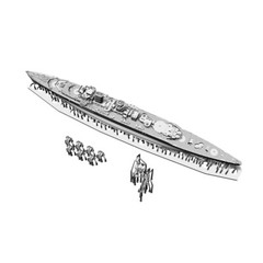 SSMODEL 561S 1/1200 Military Model Kit HMS Hawkins Cruiser 1942 Full Hull GAMES