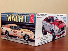 Vintage AMT ’73 Ford Mustang Mach 1 Road Racer 4-n-1 Model Kit T425 1/25 Scale