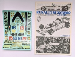 Renault RE-20 Turbo 1/12 Big Scale Series Car Model Kit Tamiya JP