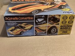 MPC ’75 Corvette Convertible Model – 1/25 Scale Kit# 6360 – Open!!