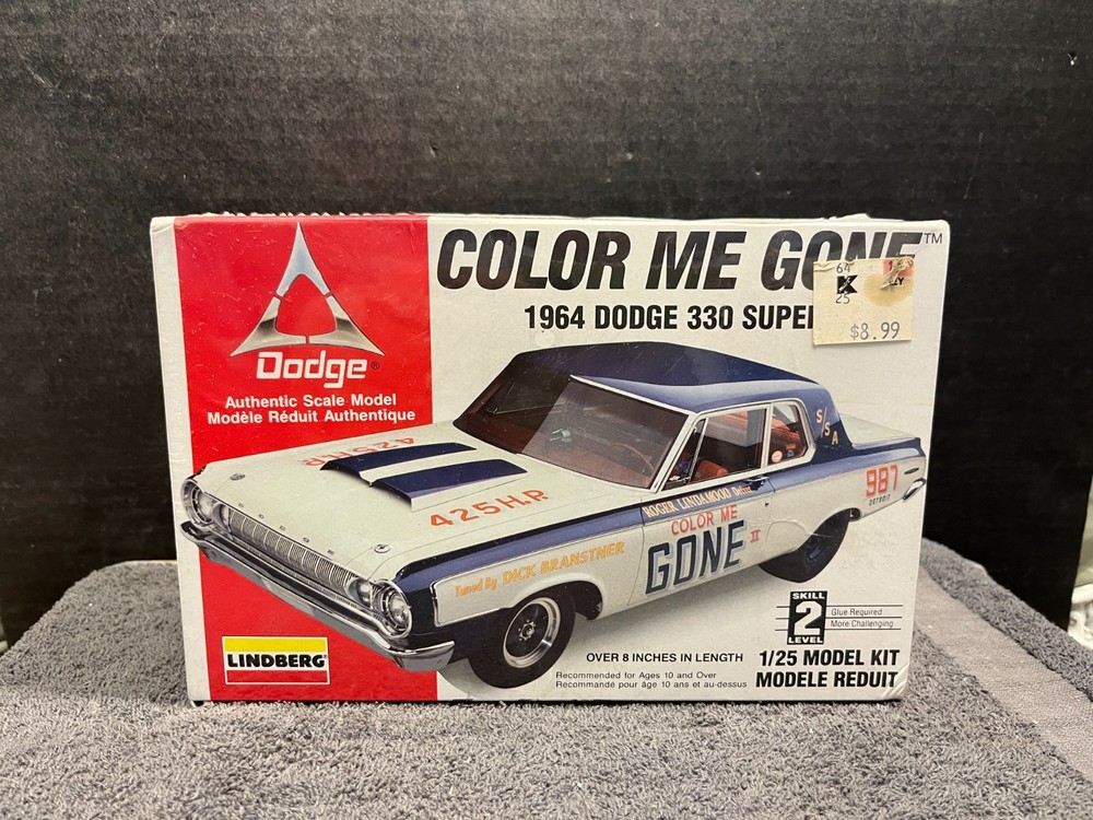 1:25 LINDBERG MODEL KIT 1964 DODGE 330 SS COLOR ME GONE SKILL-2 SEALED UTM