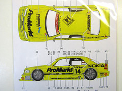 Decalpool 1/24 AMG Mercedes C-Class Promarkt #13 & 14 DTM 1994 Decal Sheet DP237