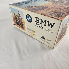 Vintage ESCI BMW R75 w/ Sidecar 1/9 Scale Plastic Model Kit