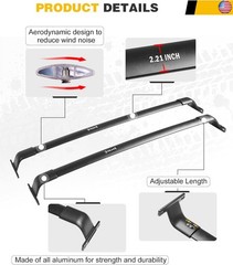 EZREXPM 220LBS Cross Bars Roof Rack Fit for 2024-2026 Chevrolet Chevy Blazer EV