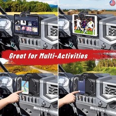 MDPROMCP RZR Tablet Phone Mount Storage Box Compatible with 2019-2023 Polaris