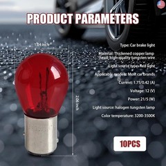 10 PCS 1157 Light Bulbs, P21/5W S25 12V 21/5W BAY15D Turn Signal Light Bulbs,