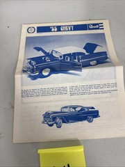 Revell 1955 Chevy Model Kit #H-1374… Please read 1974 Instructions Only