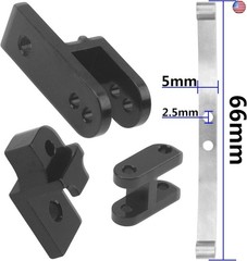 ShareGoo Hard Leaf Spring Suspension Steel Bar Kit Compatible with WPL B1 B14